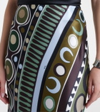 Pucci Soleil satin maxi skirt