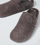 Loewe Ease suede mules