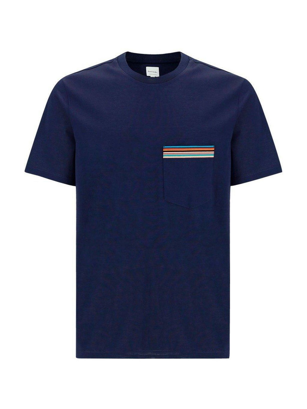 Photo: Paul Smith Stripe Printed Crewneck T-shirt