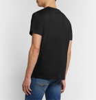 Loewe - Logo-Embroidered Cotton-Jersey T-Shirt - Black