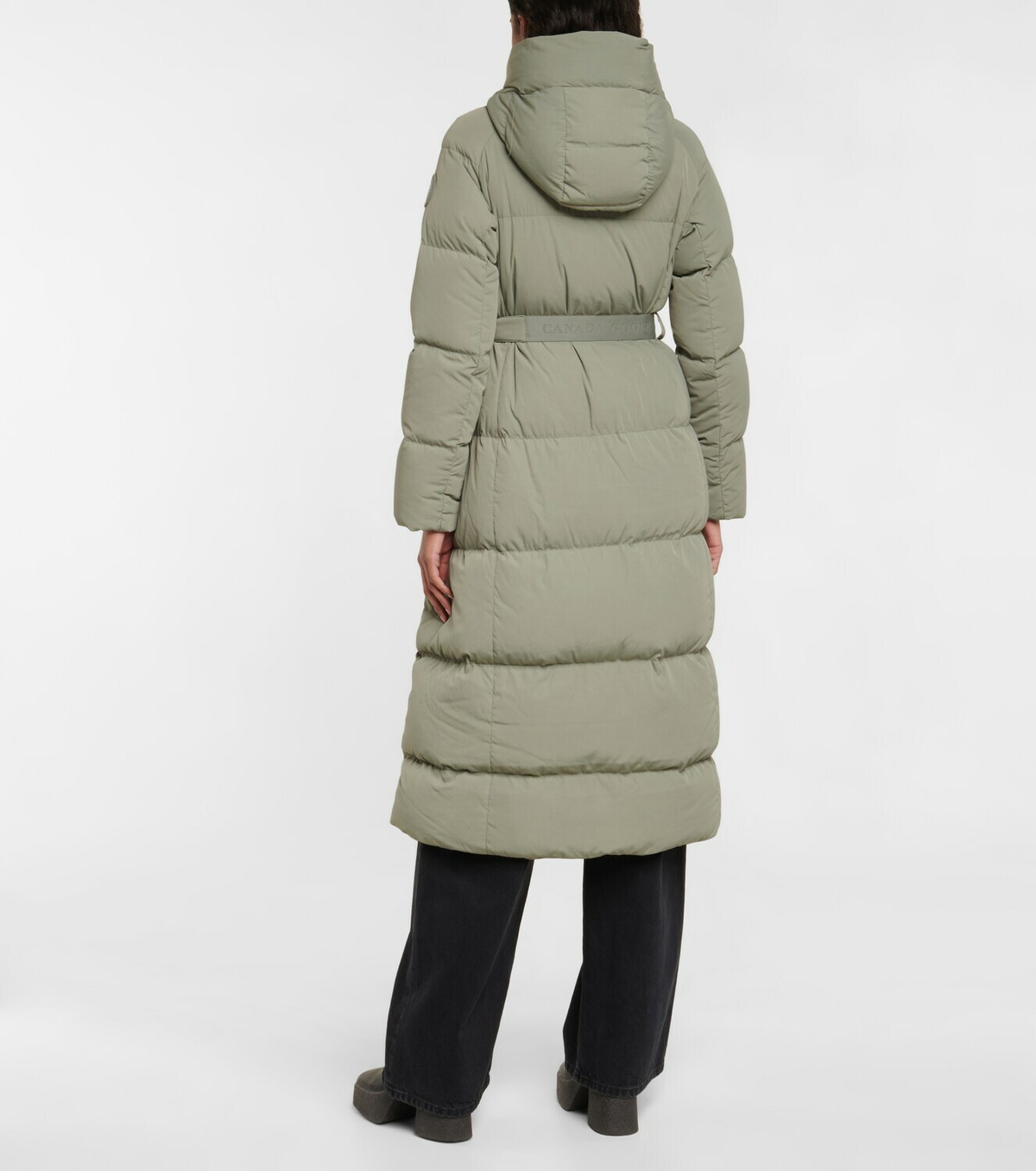 Canada goose belted parka deals