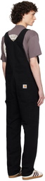 Carhartt Work In Progress Black Bib Overalls