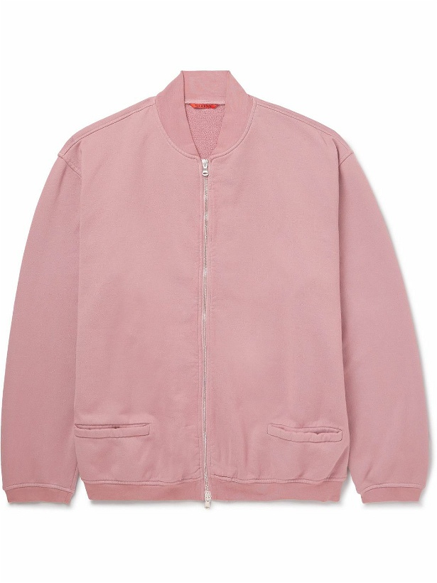 Photo: Barena - Cotton-Jersey Bomber Jacket - Pink