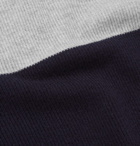 Brunello Cucinelli - Slim-Fit Colour-Block Cashmere Sweater - Men - Navy