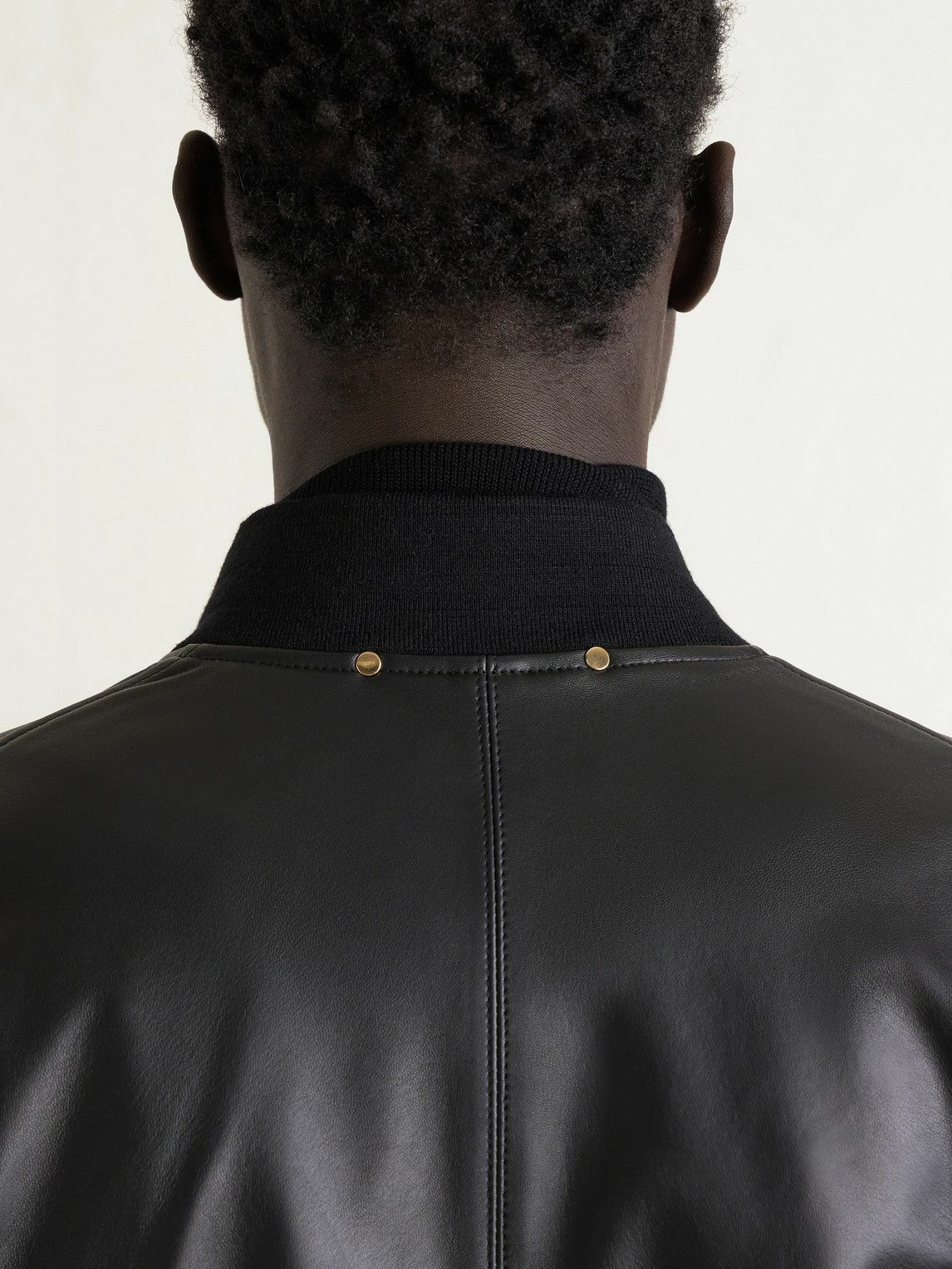 Paul Smith - Leather Bomber Jacket - Black Paul Smith
