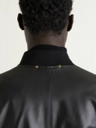 Paul Smith - Leather Bomber Jacket - Black
