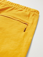 Y-3 - Cotton and Linen-Blend Piqué Drawstring Shorts - Yellow