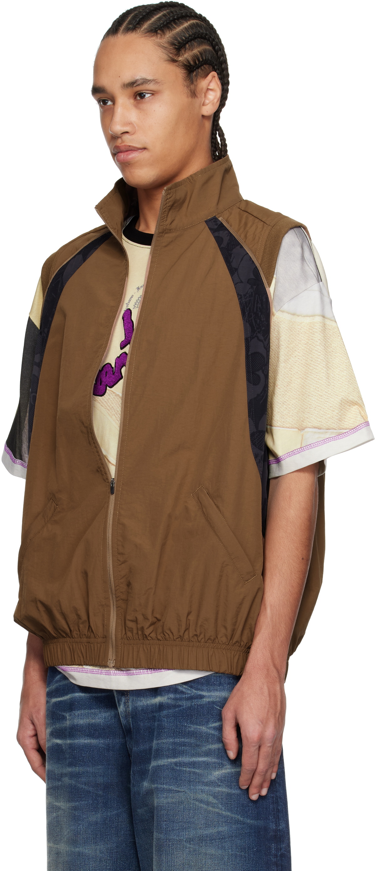 Perks and Mini Brown Lunacy Tracktion Zip-Off Jacket