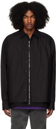 Juun.J Black Layered Shirt