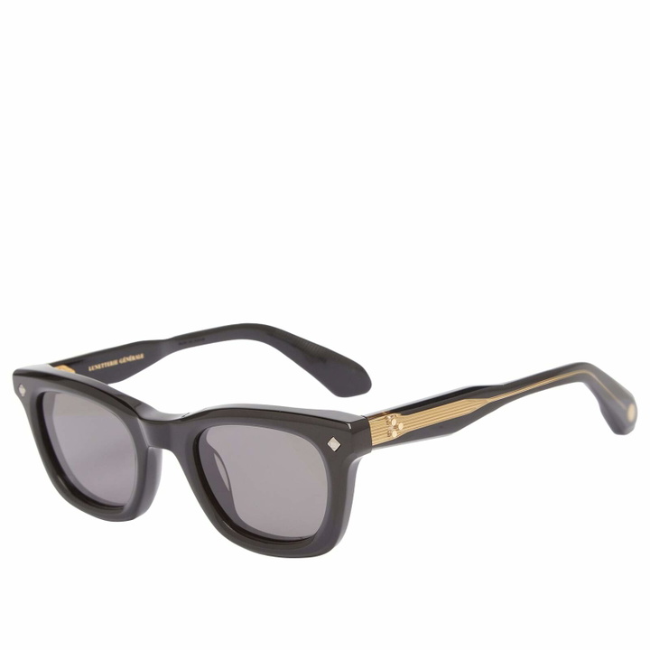 Photo: Lunetterie Générale Forever Young Sunglasses in Tortoise/24K Gold 