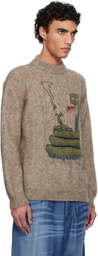 Magliano Beige Biscia Knit Sweater