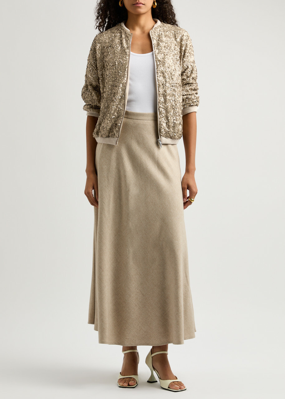【送料&関税込】Herno Bomber Jacket With Sequins Herno sequin-embellished Bomber Jacket | Gold | FARFETCH
