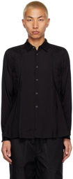 Black Comme des Garçons Black Pleated Shirt