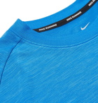 Nike Running - Medalist Mélange Dri-FIT T-Shirt - Men - Bright blue