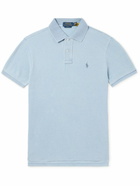 Polo Ralph Lauren - Logo-Embroidered Cotton-Piqué Polo Shirt - Blue