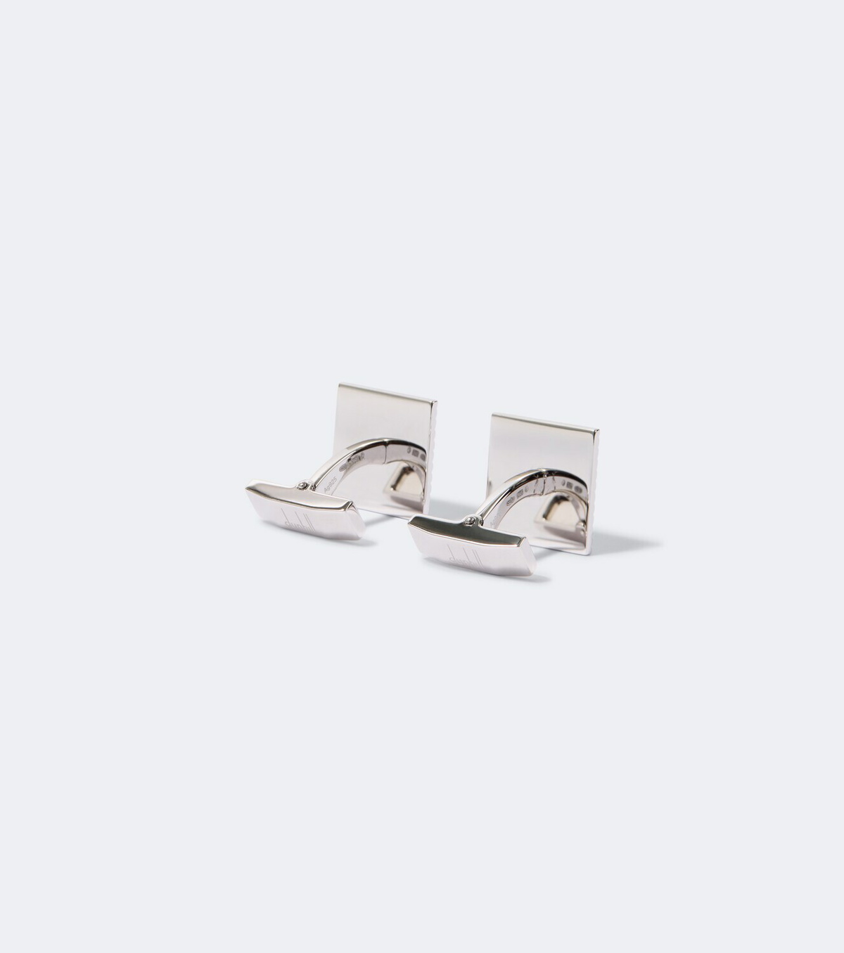 Dunhill Sterling silver cufflinks with mother-of-pearls
