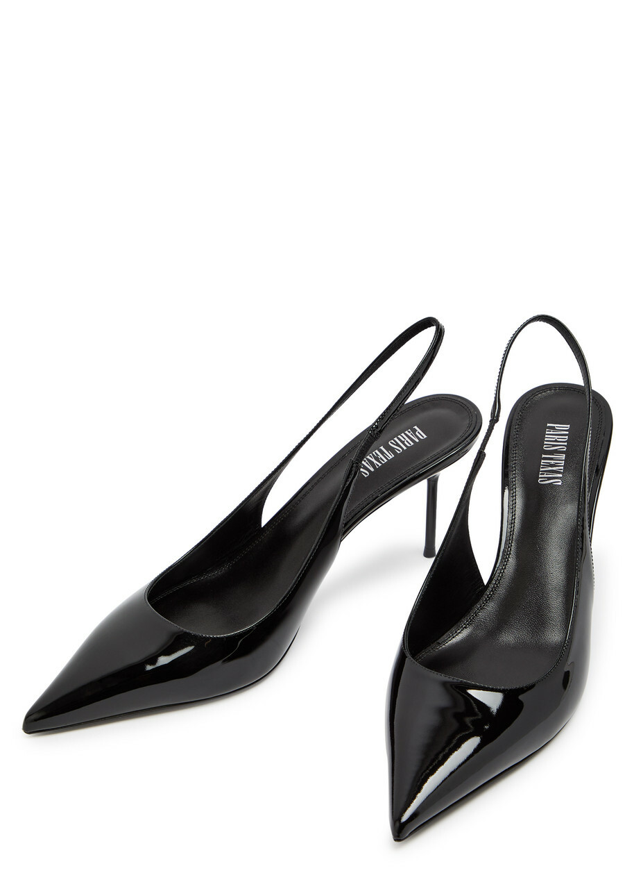 Paris Texas Lidia 70 Patent Leather Slingback Pumps