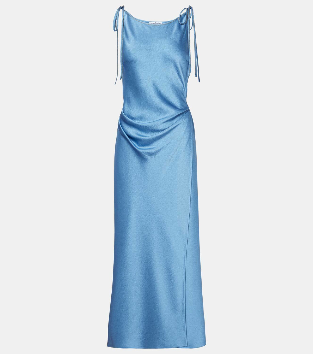 Acne Studios Draped satin maxi dress