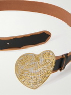 Acne Studios - 5cm Heart Leather Belt - Black