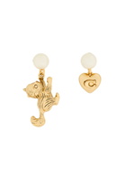 Coach Mismatched Faux Pearl Embellished Hoop Earrings - One Size