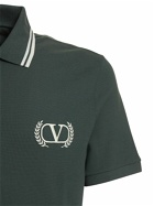 VALENTINO - Maison Valentino Cotton Piqué Polo