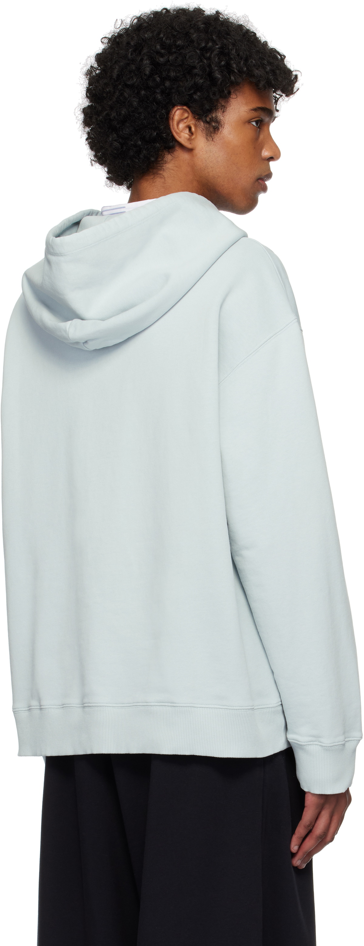 MM6 Maison Margiela Blue Printed Hoodie