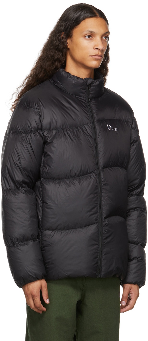 Dime Black Midweight Wave Puffer Jacket Dime