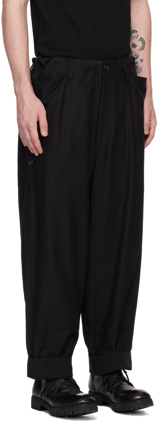 Yohji Yamamoto Black Scandal Cargo Pants Yohji Yamamoto