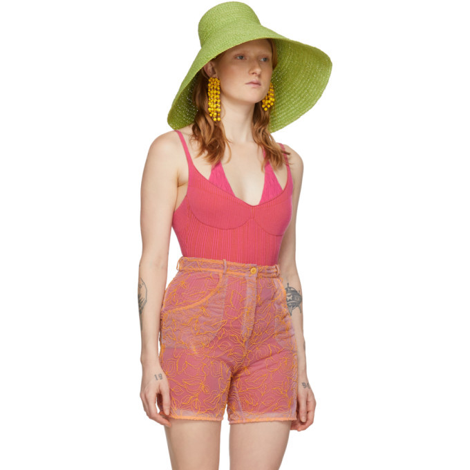 Jacquemus Le Chapeau Valensole Light Green Raffia Hat one size Jacquemus Green Le Chapeau Valensole Beach Hat Jacquemus main image 2