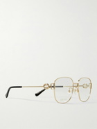 Gucci Eyewear - Square-Frame Chain-Embellished Gold-Tone Optical Glasses