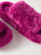 Dolce & Gabbana - Faux Fur Slippers - Pink