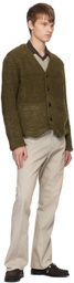 NVRFRGT Tan Twisted Jeans