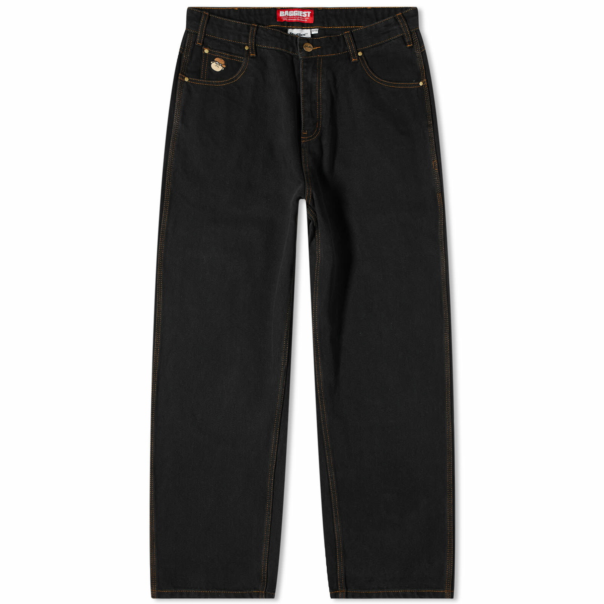Butter Goods Men's Santosuosso Baggy Denim Jean in Washed Black Butter