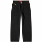 Butter Goods Men's Santosuosso Baggy Denim Jean in Washed Black