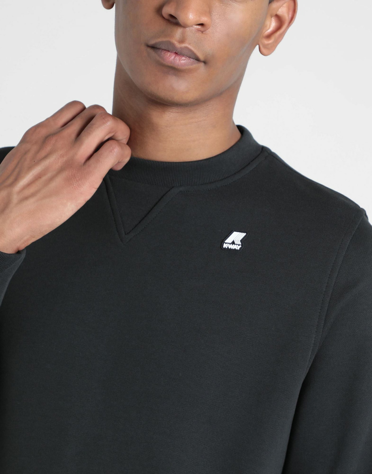 K-way Baptiste Mens Sweatshirt in Black