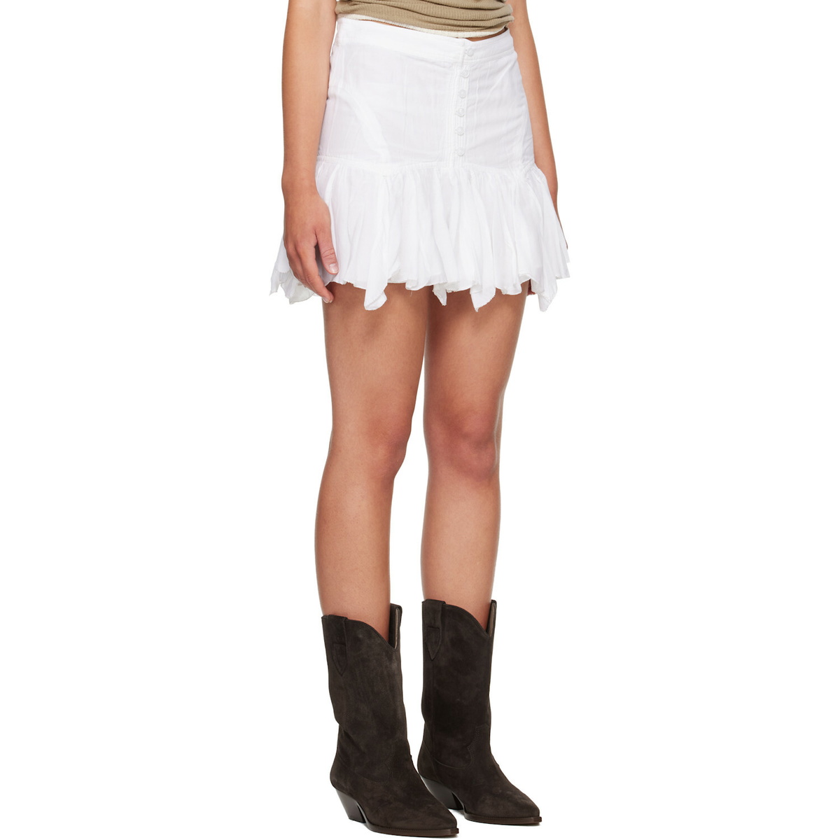 Isabel Marant Etoile White Daneen Miniskirt