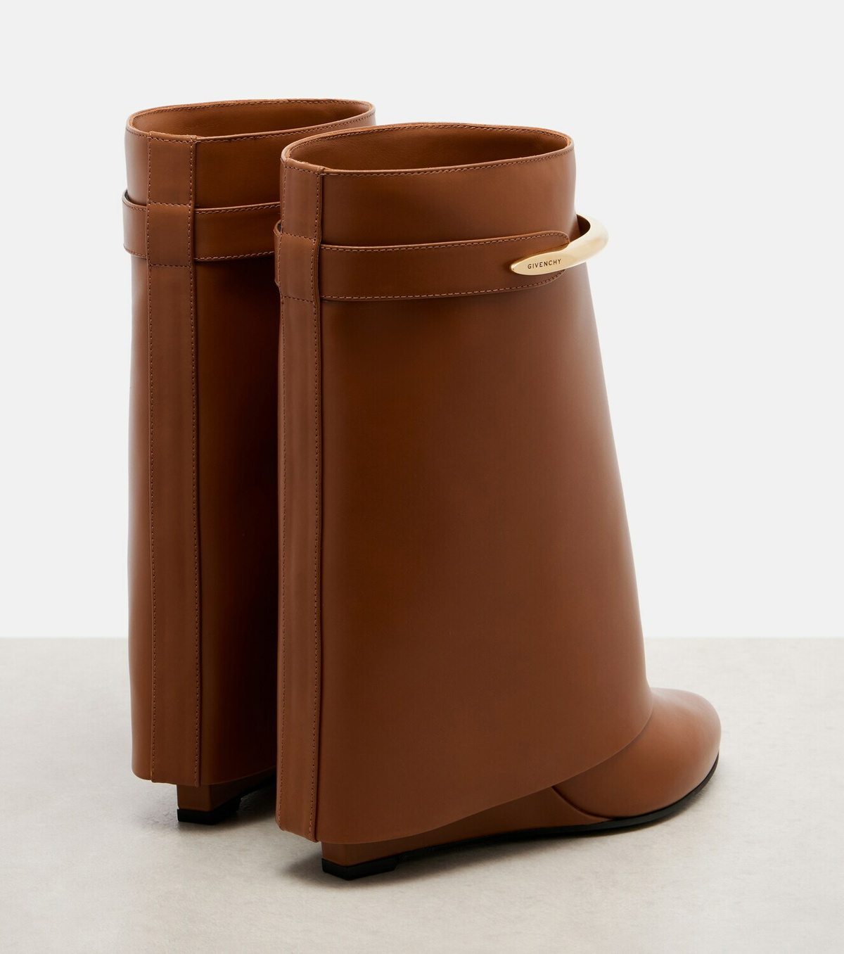 Givenchy Shark 95 leather mid-calf boots