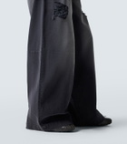 Simone Rocha Distressed wide-leg jeans
