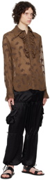 Anna Sui SSENSE Exclusive Brown Shirt
