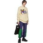 Maison Kitsune Beige ADER Error Edition Bluest Fox Knit Sweater