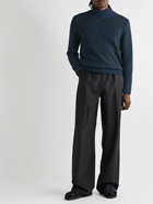 Inis Meáin - Donegal Merino Wool and Cashmere-Blend Rollneck Sweater - Blue