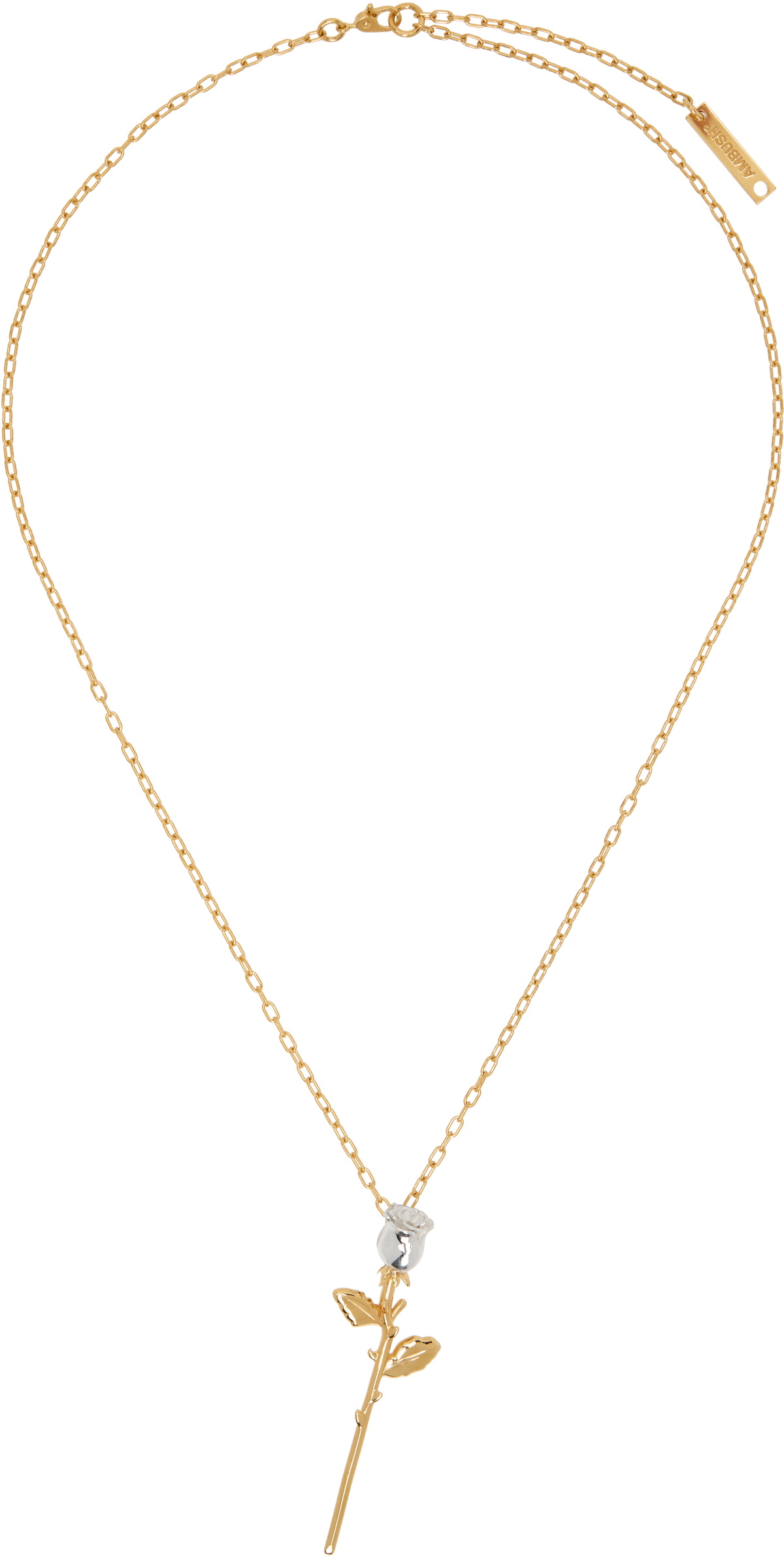 アクセサリー AMBUSH smiley charm necklace 925 gold SS25-AKD1JR-GLD_F1.webp?v=