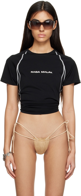 Photo: Raga Malak Black Raglan T-Shirt