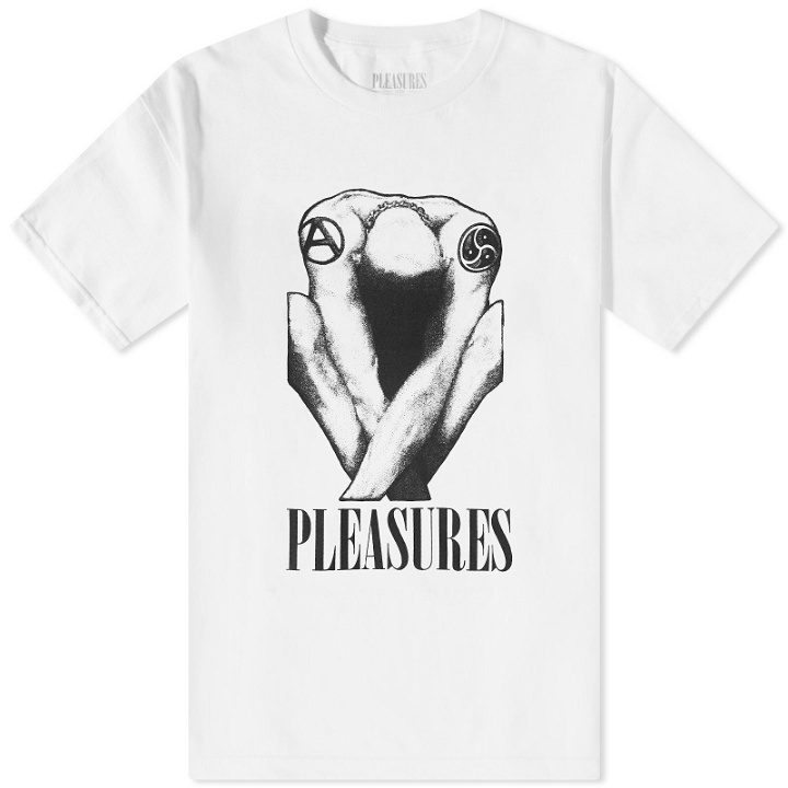 Photo: Pleasures Men's Bended T-Shirt in White