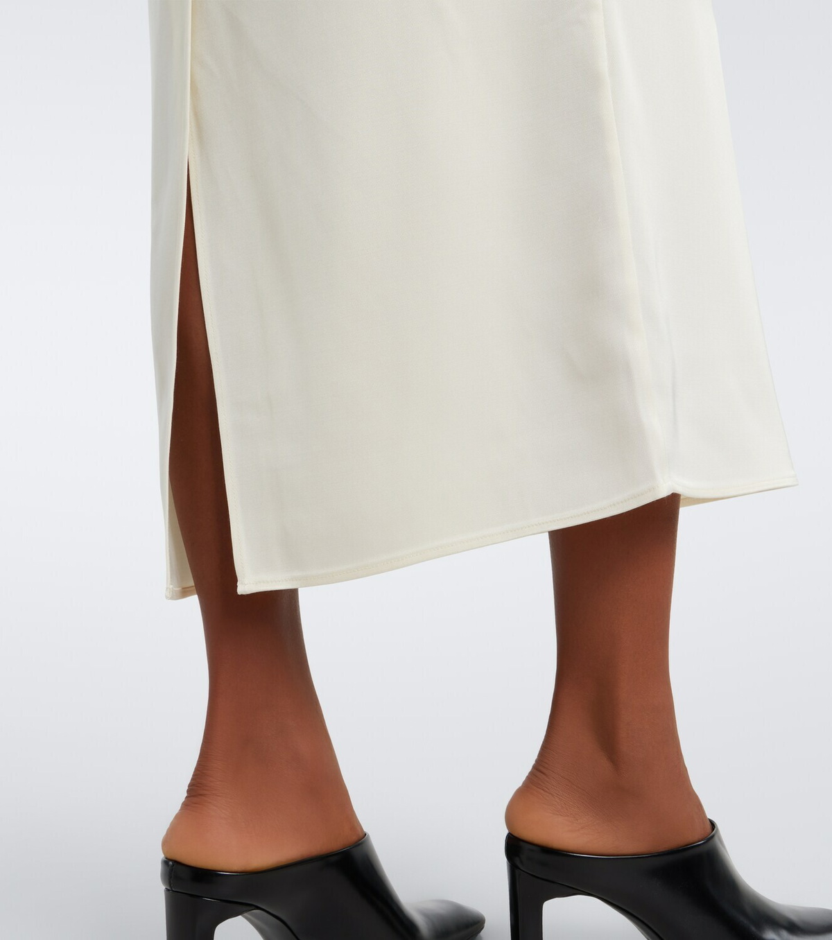 Loulou de Saison Sonia feather-trimmed midi dress