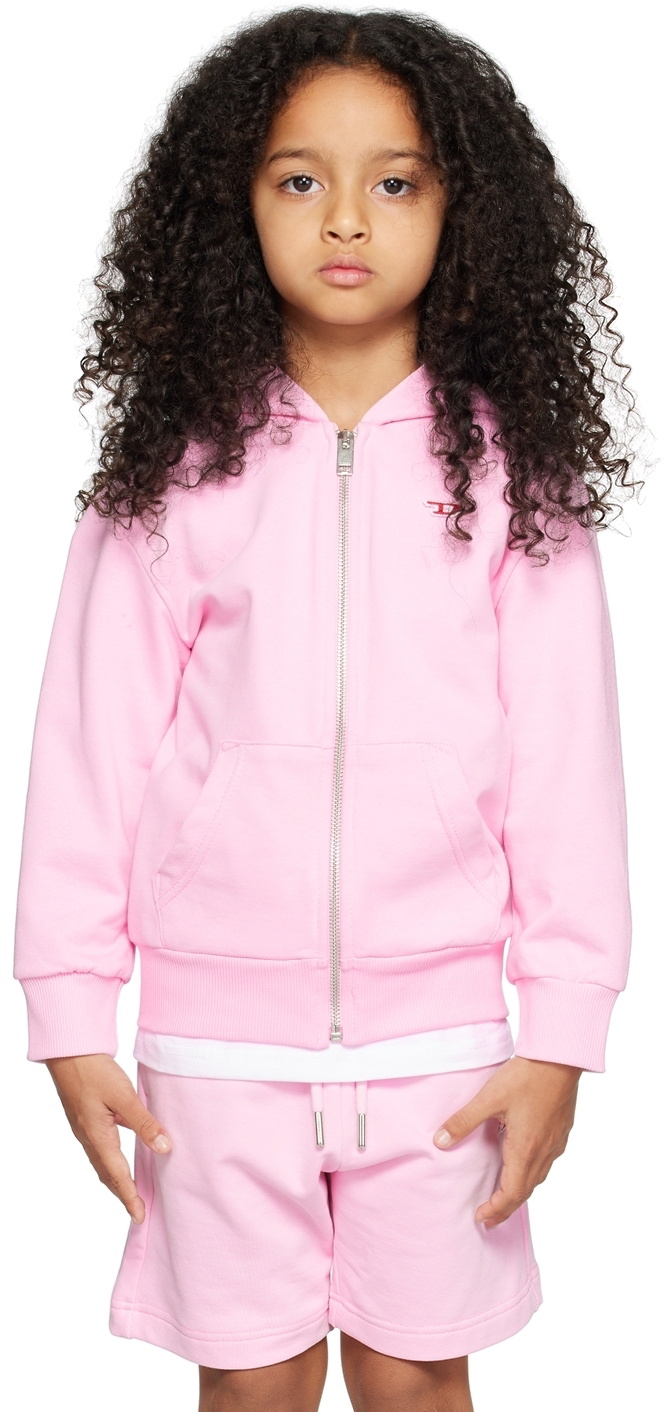 Diesel Kids Pink Lsteppi Hoodie Diesel