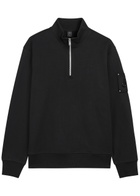 Moose Knuckles Hartsfield Half-zip Cotton Sweatshirt Black