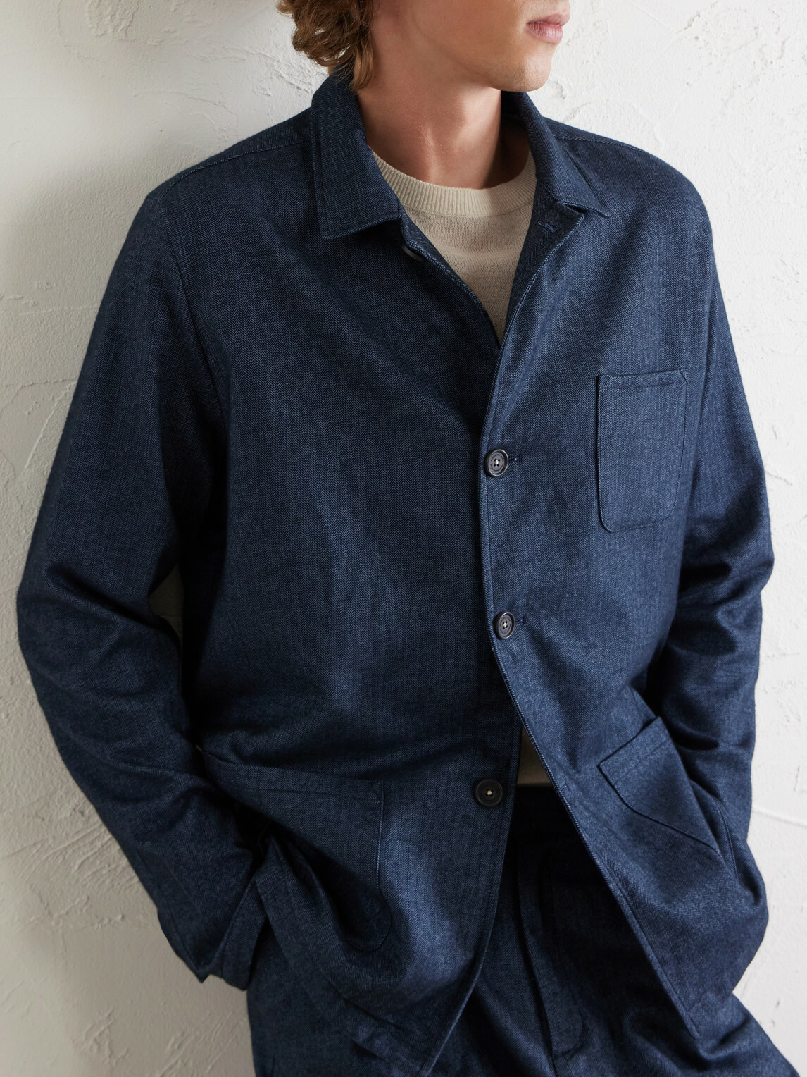 Massimo Alba - Florida Cotton Suit Jacket - Blue