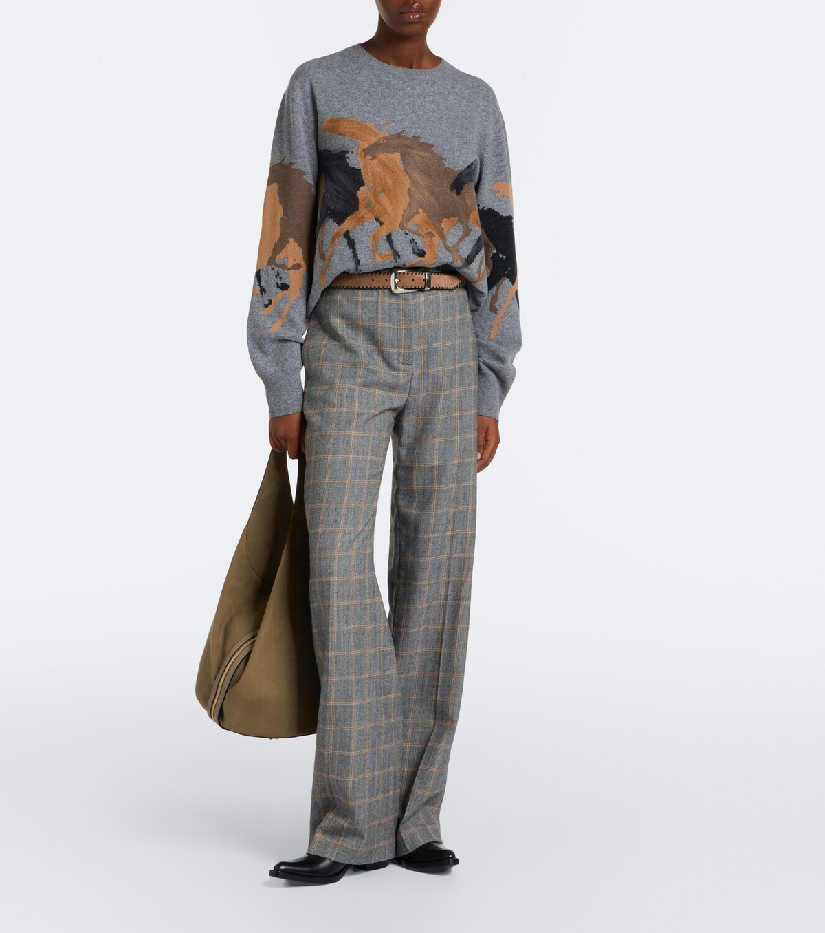 Stella McCartney Intarsia virgin wool sweater