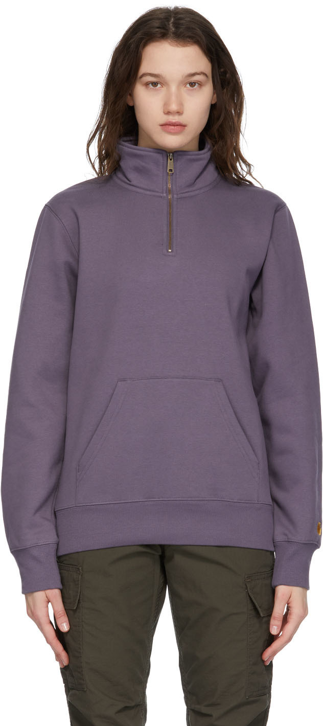 Carhartt Work In Progress Purple Chase Sweatshirt Carhartt WIP